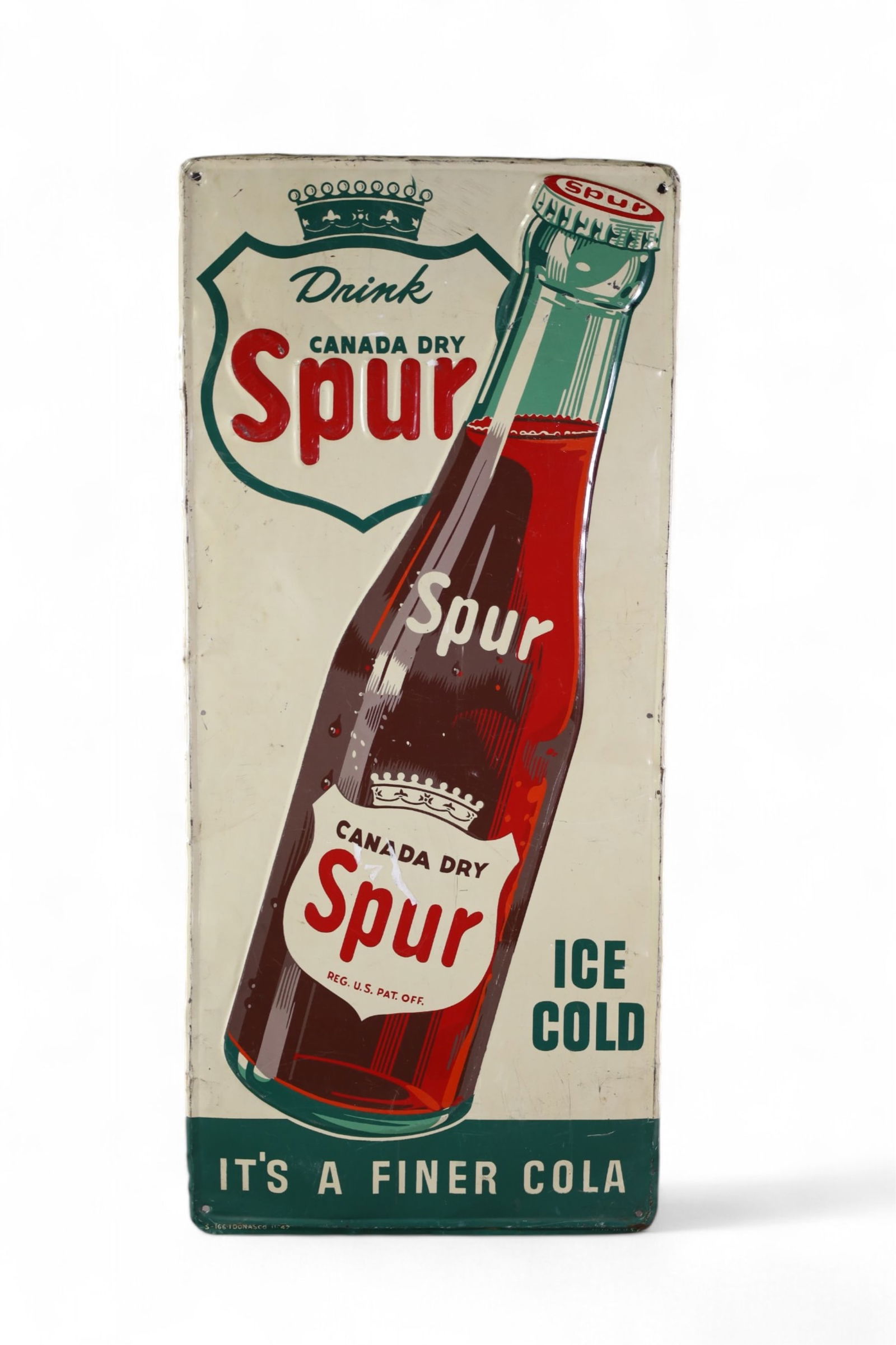 SPUR GINGER ALE TIN SIGN (1 of 2)