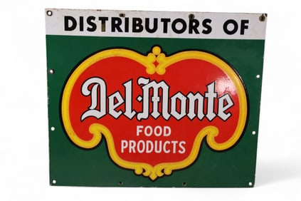 DEL MONTE PORCELAIN SIGN