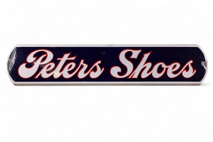 PETER'S SHOES PORCELAIN SIGN