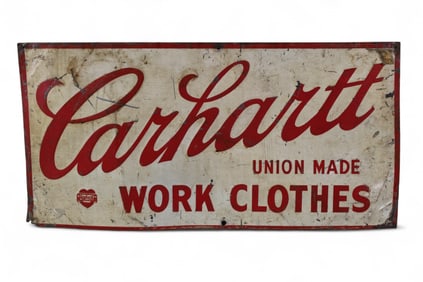 CARHARTT WORK CLOTHES TIN SIGN
