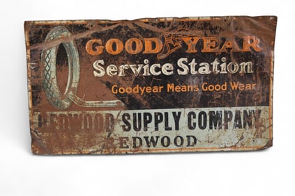 GOOD YEAR TIN SIGN
