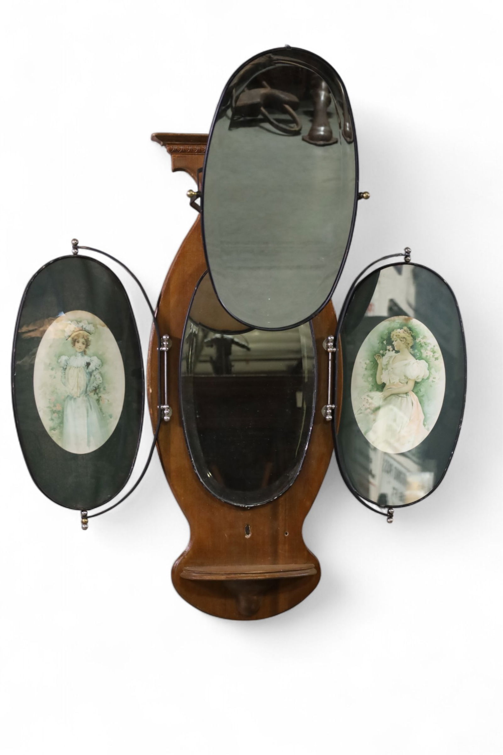 VICTORIAN HANGING DRESSING MIRROR (1 of 5)