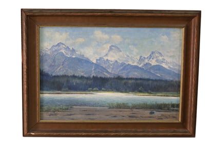 LAKE LANDSCAPE PAINTING