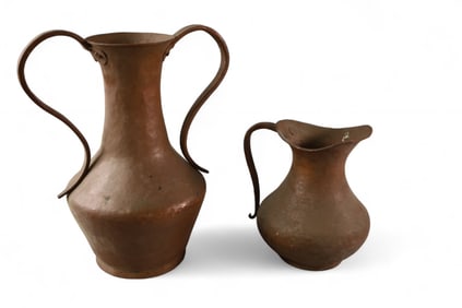 2 COPPER PITCHERS
