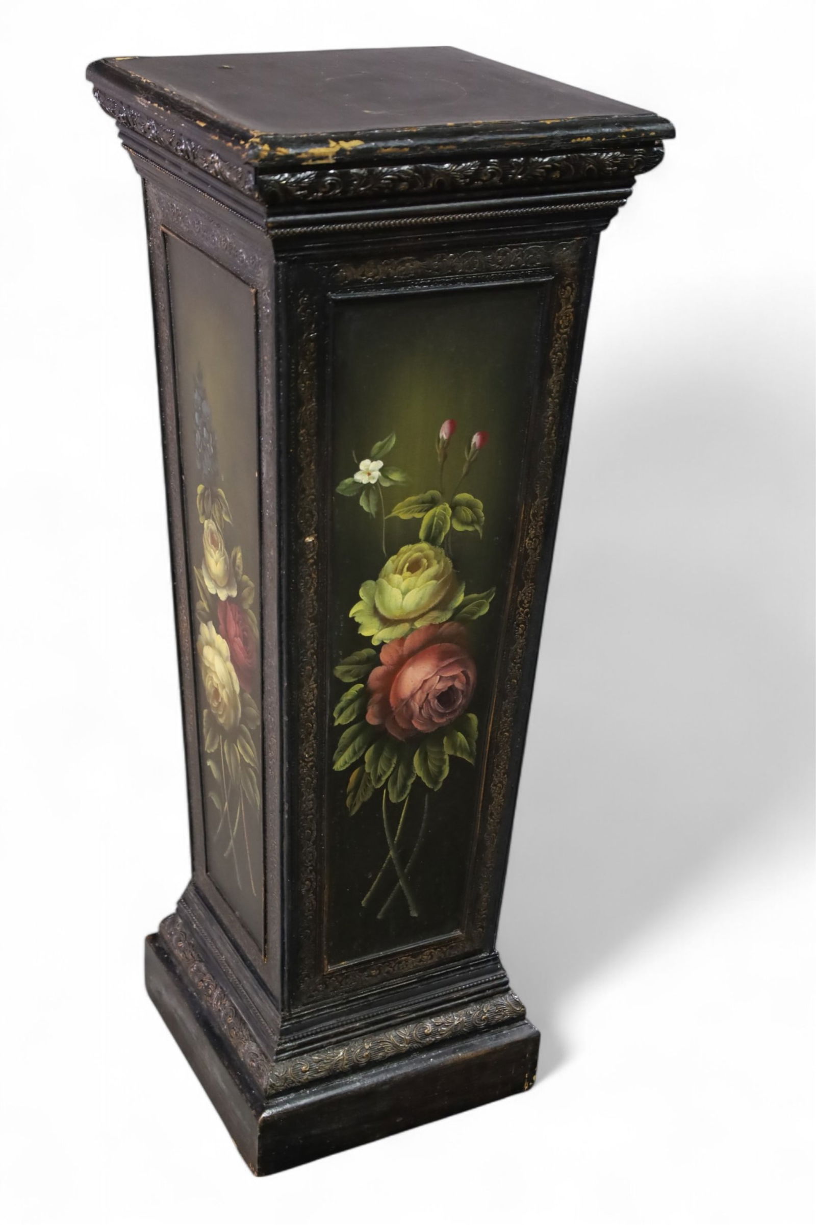FLORAL DECORATED PEDESTAL (1 of 2)