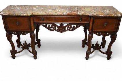 1920'S MARBLE TOP BUFFET