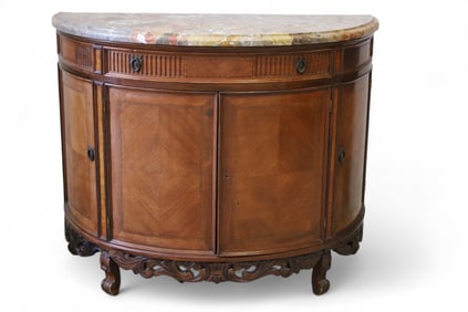 1920'S MARBLE TOP COMMODE