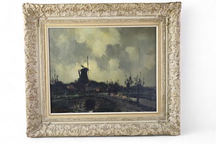 DUTCH WINDMILL PAINTING