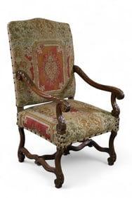 NEEDLEPOINT PARLOR CHAIR