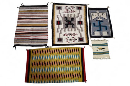 5 NAVAJO SCATTER RUGS