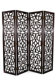 CHINESE HARDWOOD SCREEN