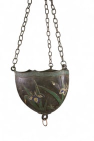 CHAMPLEVE HANGING PLANTER