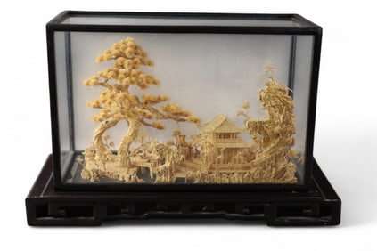CHINESE CORK SCULPTURE