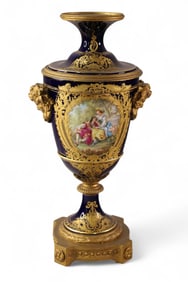SEVRES STYLE PORCELAIN URN