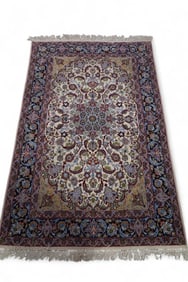 APPROX 5' 7" x 3' 8" ISFAHAN SILK RUG