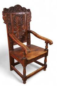 CARVED HALL CHAIR