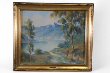 CALIFORNIA LANDSCAPE PASTEL PAINTING