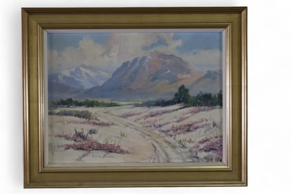 HAZEL MEEHAN DESERT LANDSCAPE PAINTING