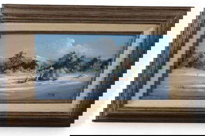 R.A. DAY SMALL OIL PAINTING
