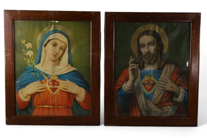 PAIR OF RELIGIOUS PRINTS