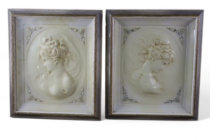 PAIR OF TURNER WALL PLAQUES