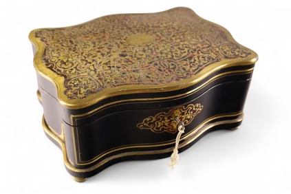 19TH CENTURY BOULLE SEWING BOX