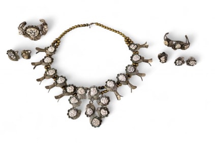 NATIVE AMERICAN SQUASH BLOSSOM SET