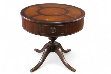 LARGE MAHOGANY DRUM TABLE
