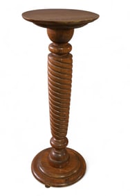 OAK PEDESTAL