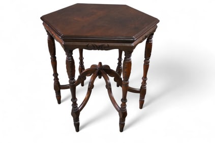 1930'S CARVED CENTER TABLE