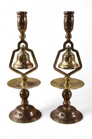 PAIR OF BELL CANDELABRAS