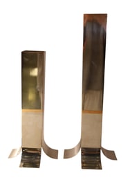 SABATTINI SILVERPLATE VASES