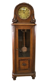 OAK GRANDFATHER CLOCK