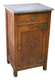 MARBLE TOP NIGHTSTAND