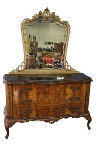 LARGE ITALIAN DRESSER & MIRROR