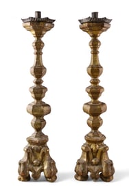 PAIR OF 19TH CENTURY PRICKETS