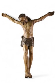LARGE 19TH CENTURY JESUS STATUE