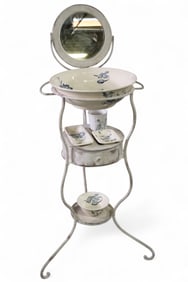 PAINTED METAL WASHSTAND
