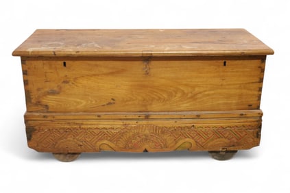 LARGE PRIMITIVE PINE CHEST