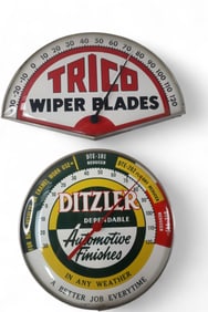 2 ADVERTISING THERMOMETERS