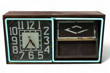 REVOLVING AD CLOCK