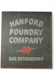 PAINTED METAL SIGN