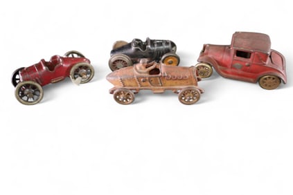 4 CAST IRON CARS
