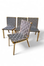 SET OF 4 JENS RISOM STYLE CHAIRS
