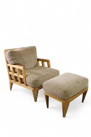 FRETWORK LOUNGE CHAIR & OTTOMAN