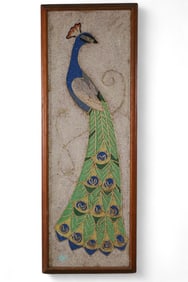 PEACOCK WALL PLAQUE