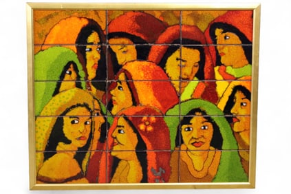GUILLERMO GRANIZO CERAMIC OIL PAINTING