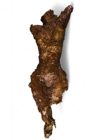 BRUTALIST NUDE BRONZE SCULPTURE