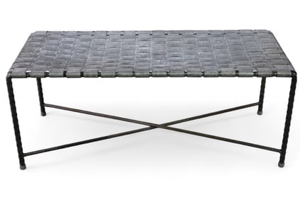 ARTIST SIGNED CONTEMPORARY BENCH