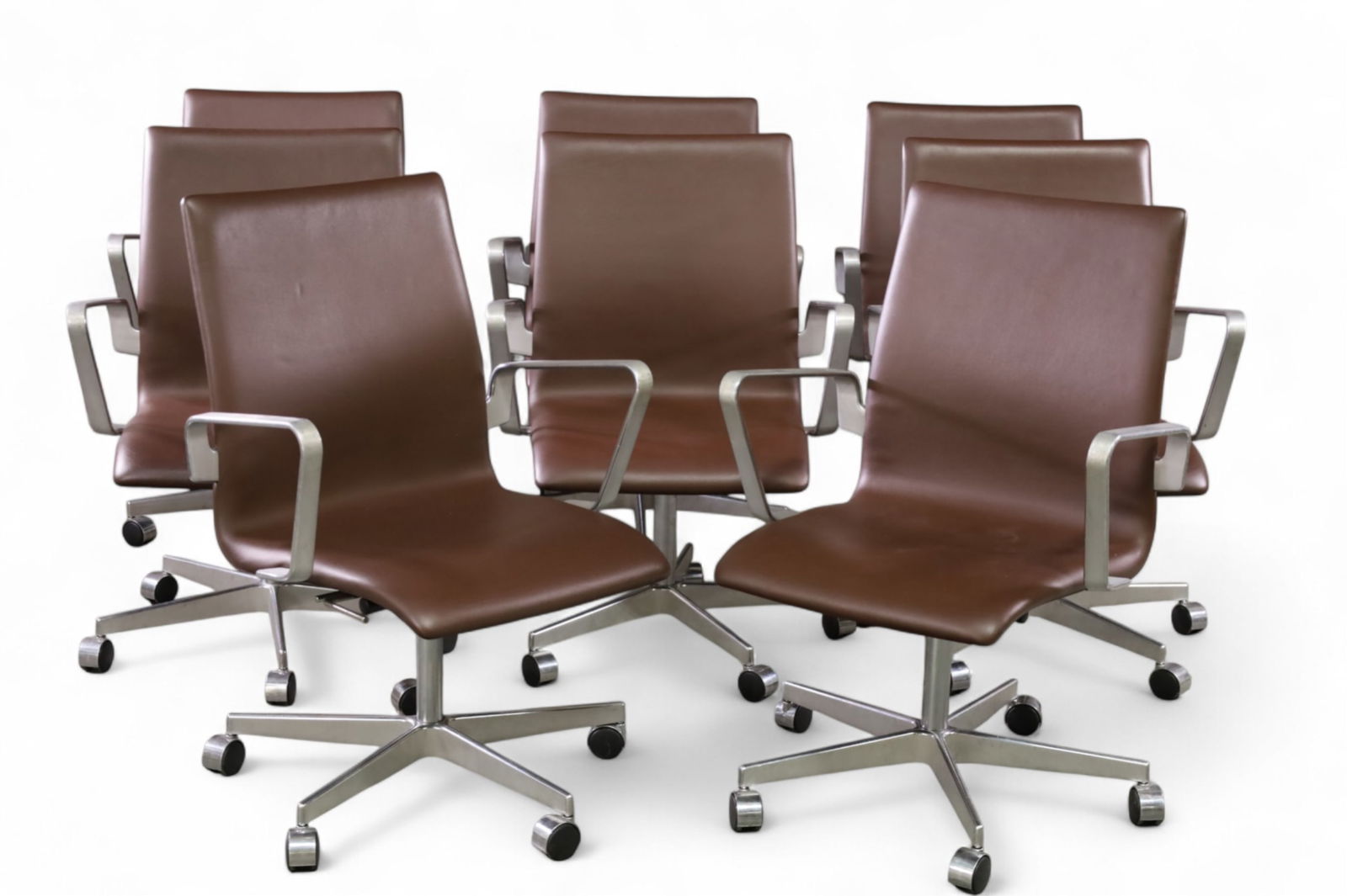 SET OF 8 FRITZ HANSEN OXFORD CHAIRS (1 of 4)